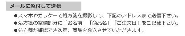 メールに添付してでの提示方法