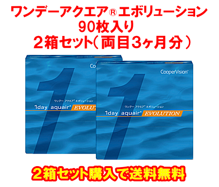 ワンデーアクエアエボリューション90枚入２箱セット